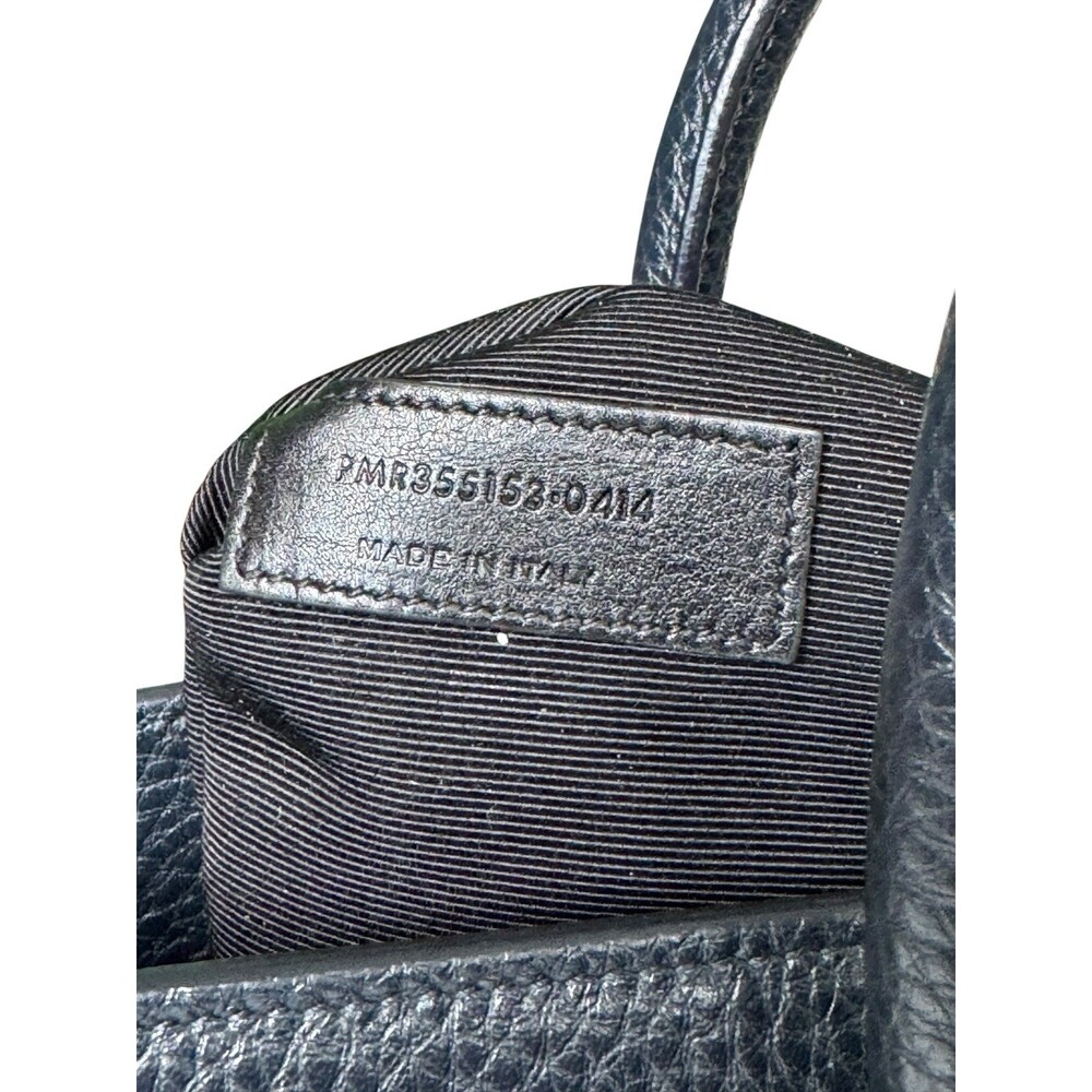 Saint Laurent Marine Blue Grained leather Sac De Jour Small handbag bag - Picture 14 of 16